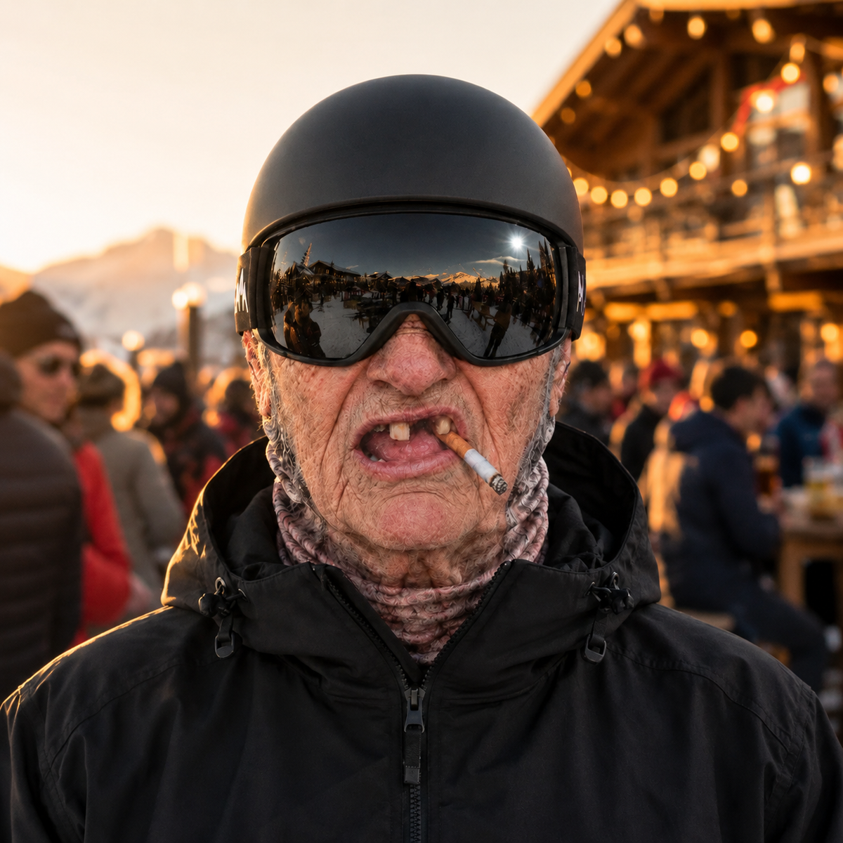 Funny Mask – Skimaske mit lustigem Gesicht