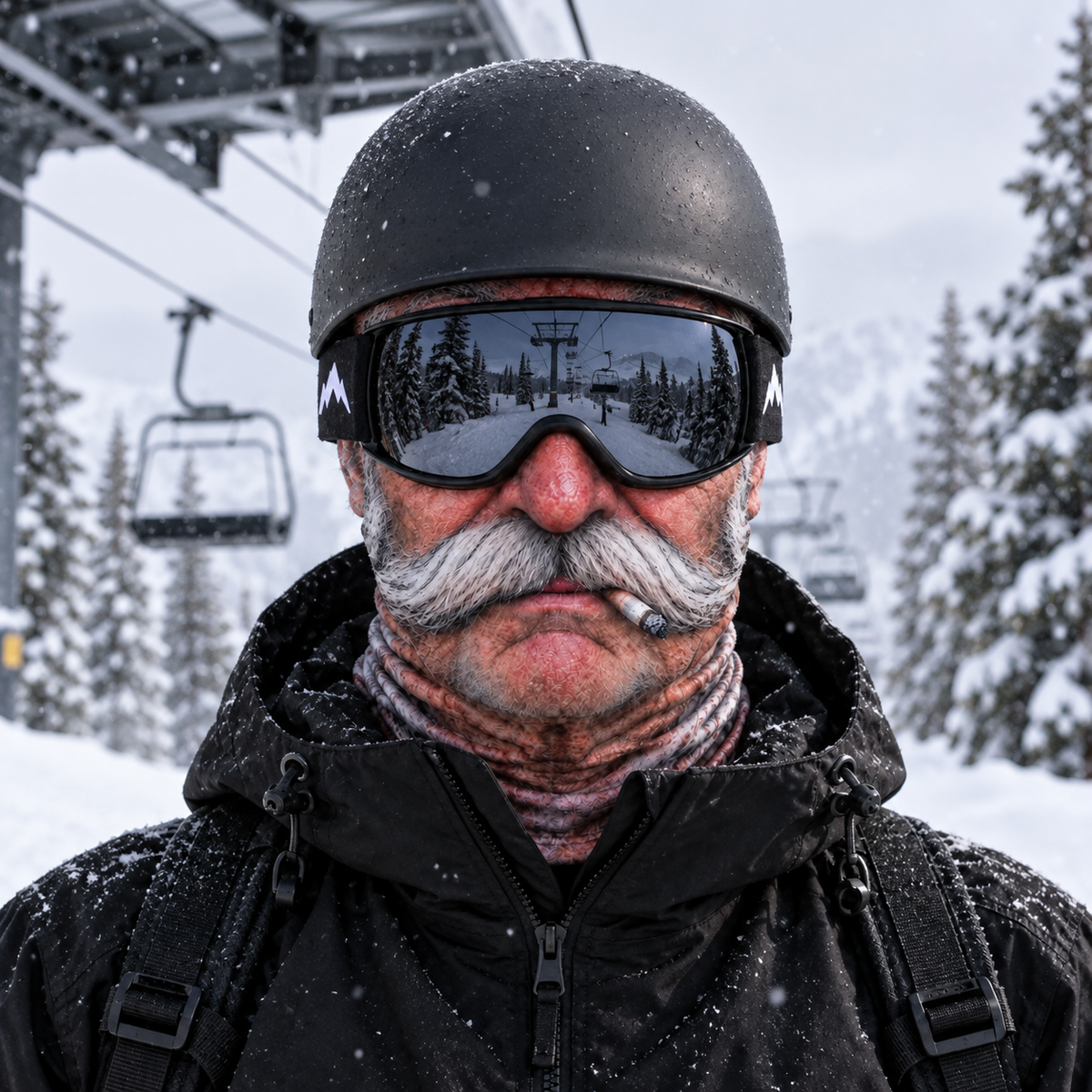 Funny Mask – Skimaske mit lustigem Gesicht