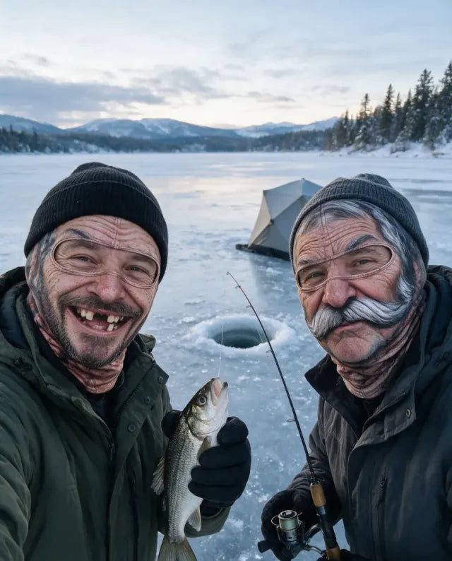 Funny Mask: Ice fishing